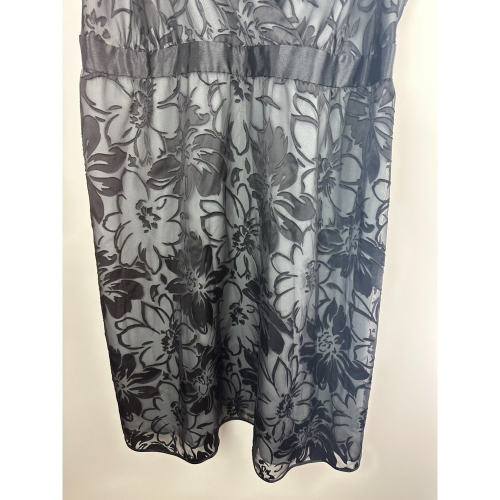 Lane Bryant Velvet Burnout Overlay Surplice Dress Plus Size 22 Whimsigoth Witchy - Picture 13 of 15